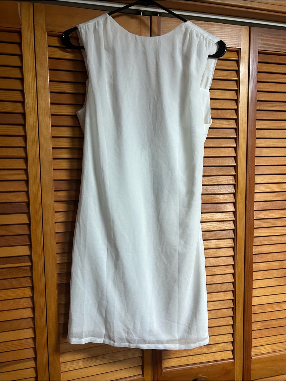 12th Tribe White Sleeveless Shift Dress